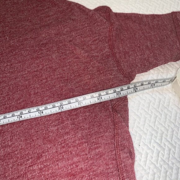 Roots Short Sleeved Tee Scoop Neck Burgundy Sz S - Picture 6 of 12